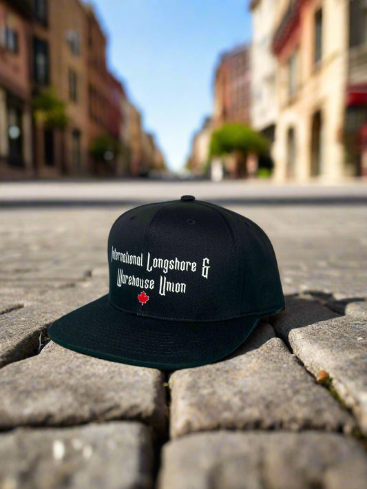ILWU Text Flatbill Snapback