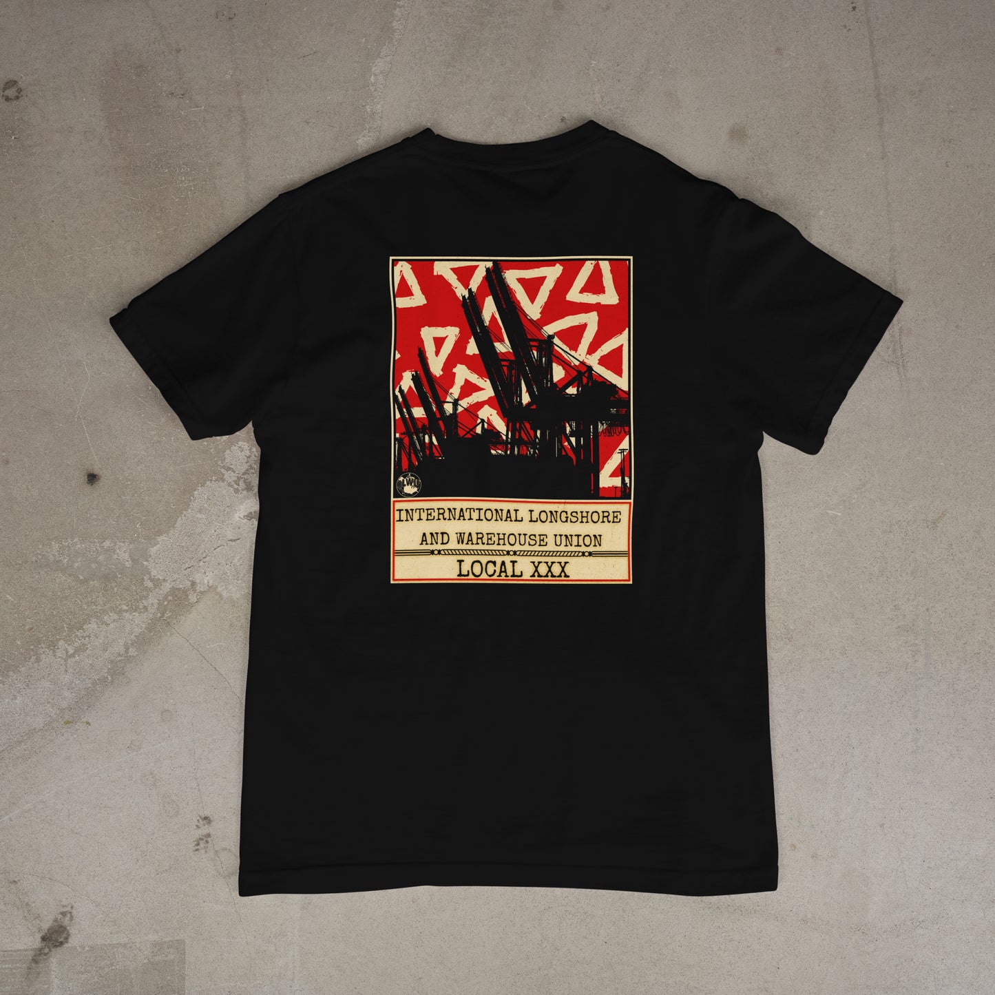 ILWU Red/Beige Triangles