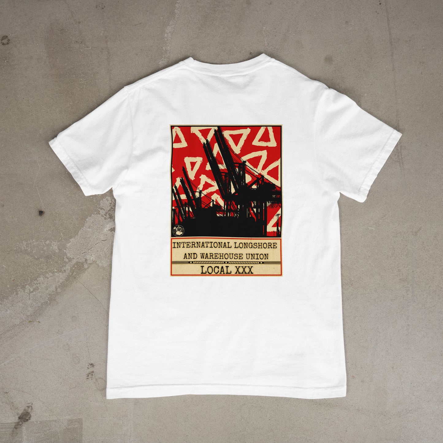 ILWU Red/Beige Triangles