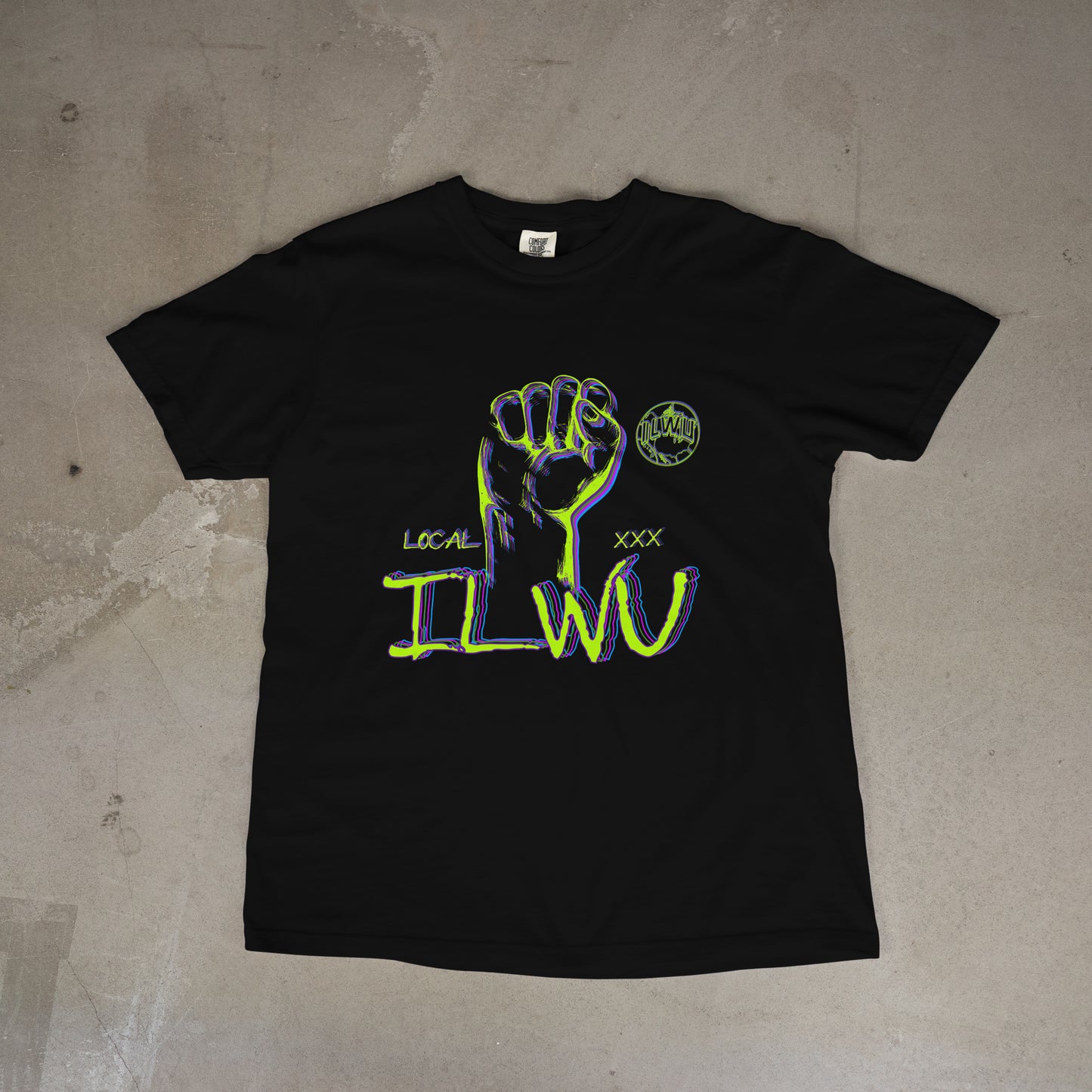 ILWU Fist-Neon