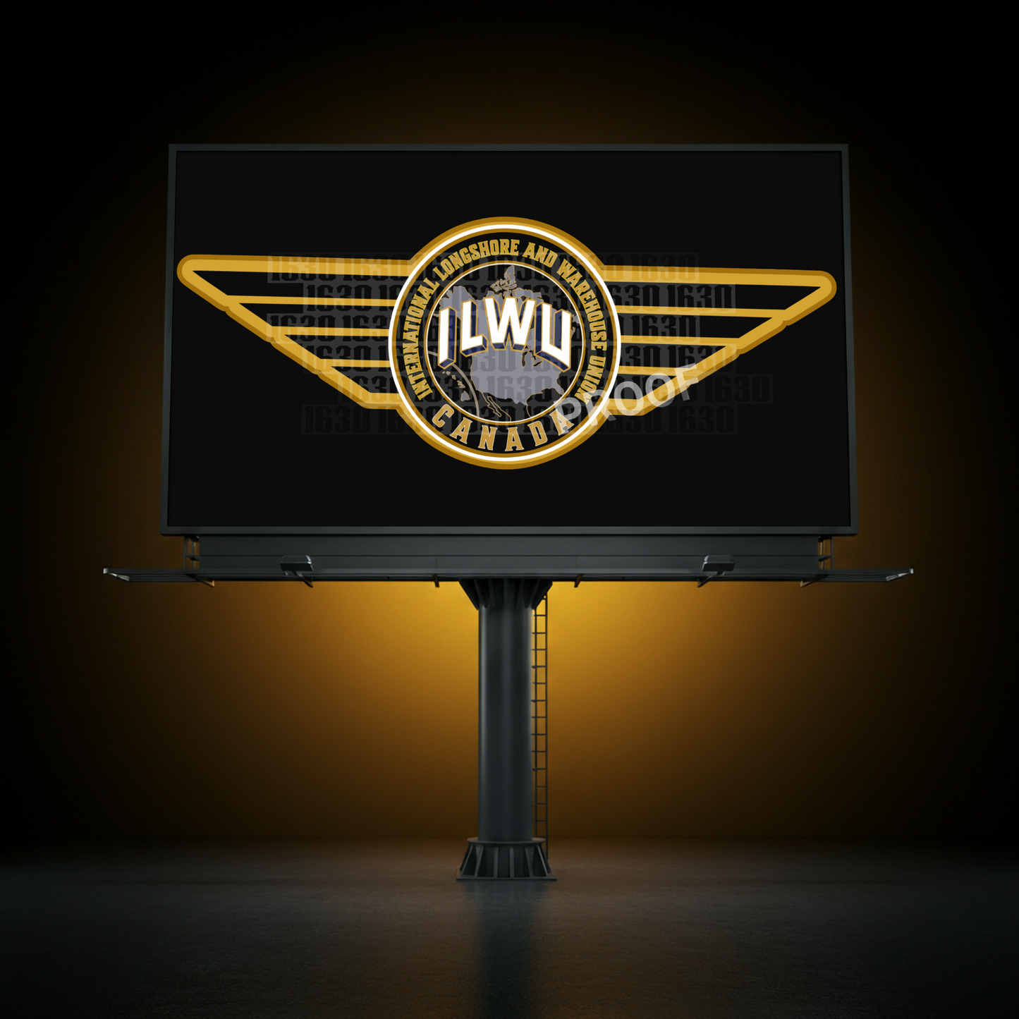 ILWU Wing Badge Hoodie