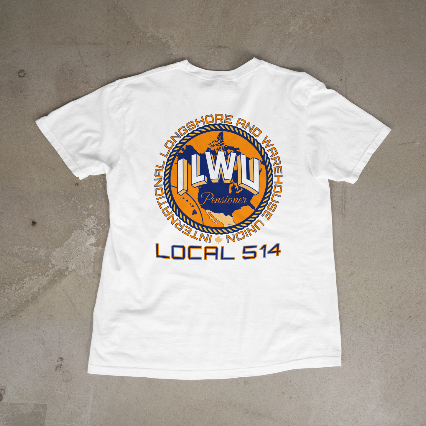ILWU Pensioner Orange & Blue- Custom Options
