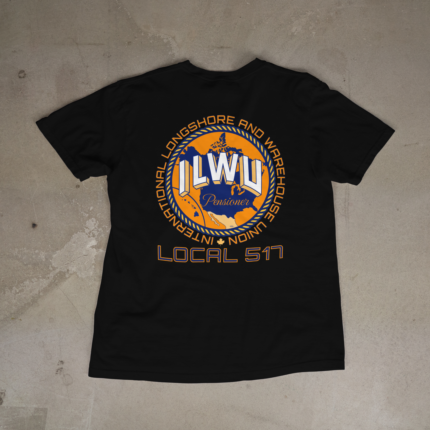 ILWU Pensioner Orange & Blue- Custom Options